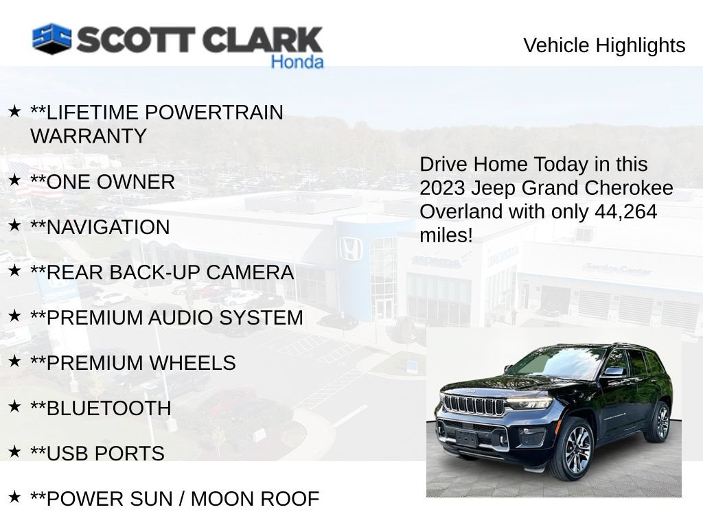 Used 2023 Jeep Grand Cherokee Overland AWD/4WD image 12