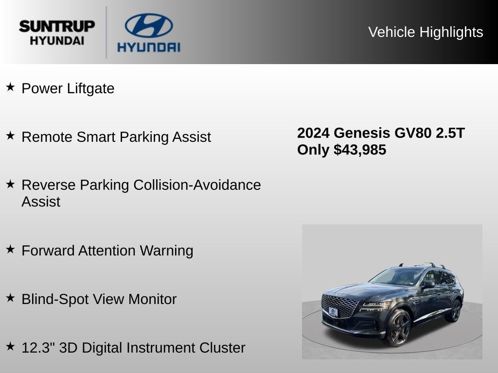 Used 2024 Genesis GV80 2.5T w/ Prestige Package AWD/4WD image 31