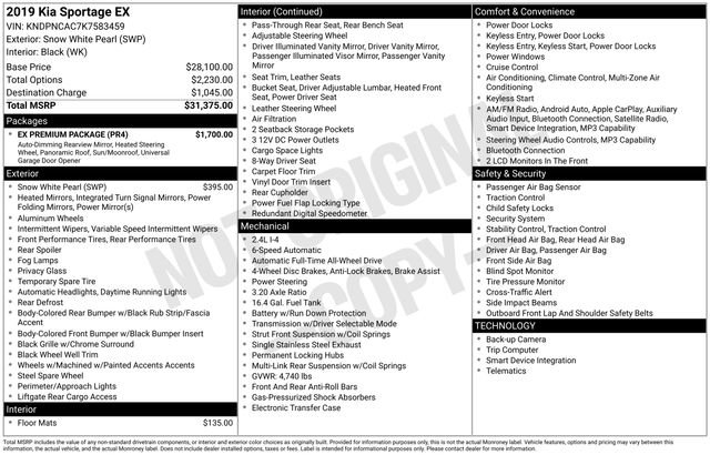 Used 2019 Kia Sportage EX w/ EX Premium Package image 14