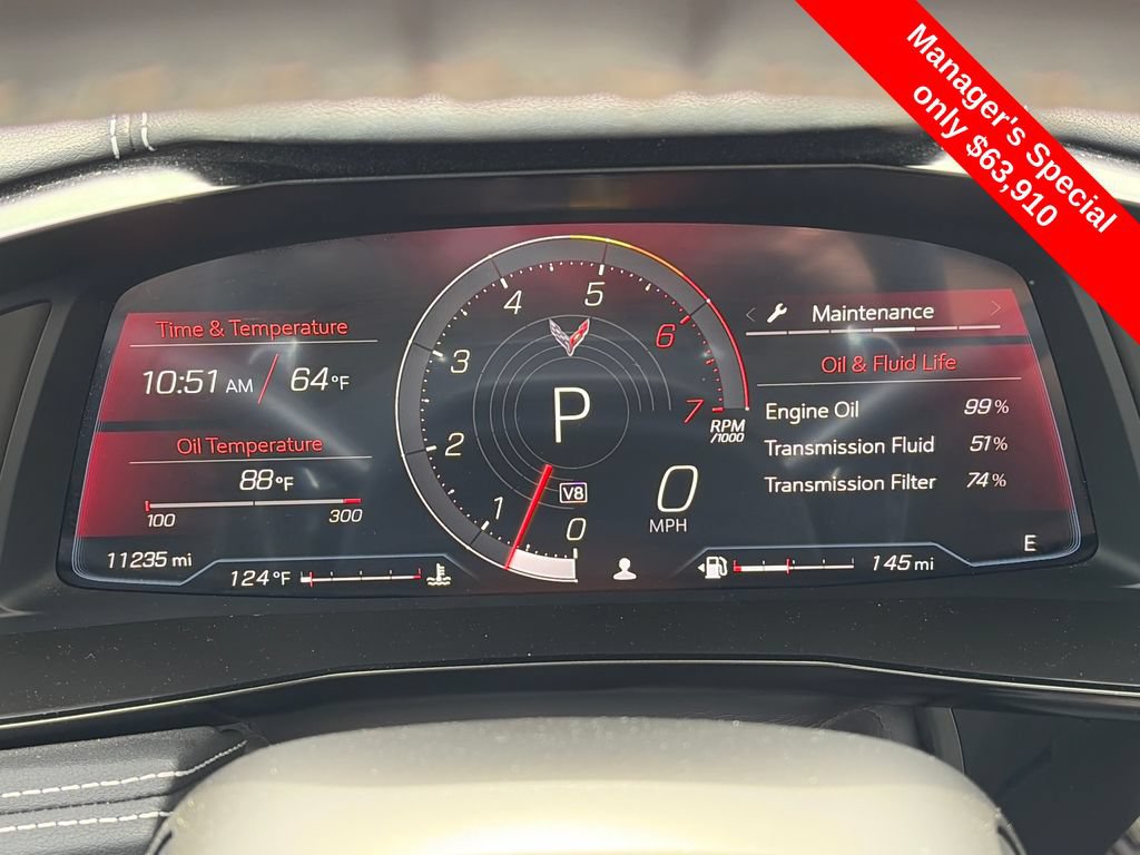 Used 2024 Chevrolet Corvette Stingray Coupe w/ Z51 Performance Package RWD image 23