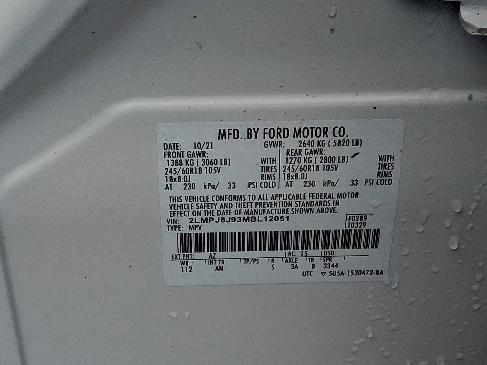 Certified 2021 Lincoln Nautilus AWD w/ Equipment Group 101A image 27