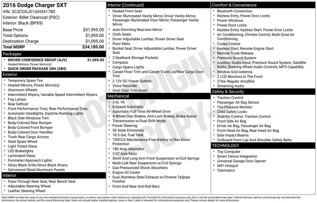 Used 2016 Dodge Charger SXT w/ Driver Confidence Group image 6