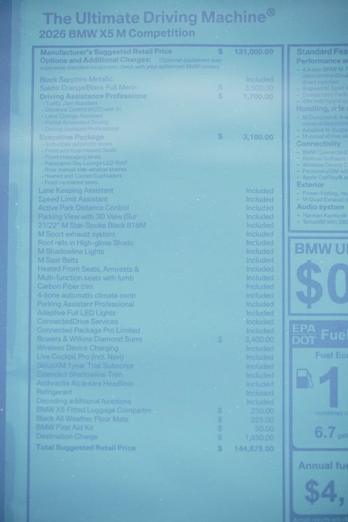 New 2026 BMW X5 M Competition w/ Executive Package AWD/4WD image 7
