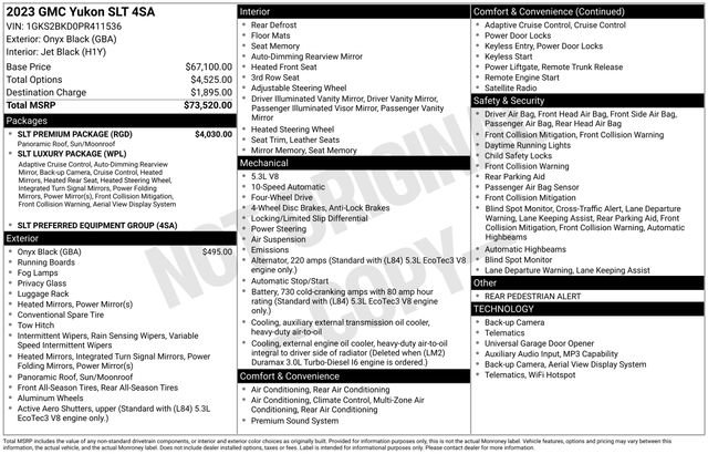 Certified 2023 GMC Yukon SLT w/ SLT Premium Package AWD/4WD image 6