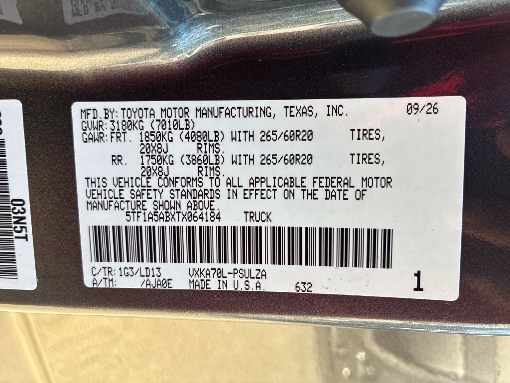 New 2026 Toyota Tundra Limited RWD image 36