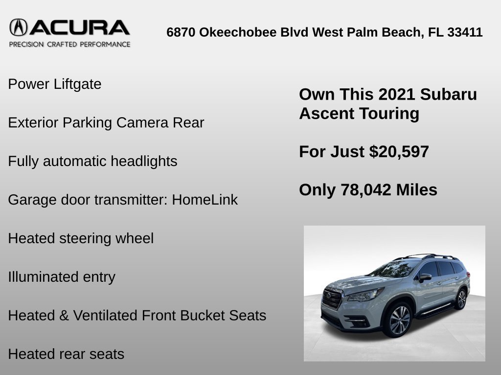 Used 2021 Subaru Ascent Touring AWD/4WD image 12