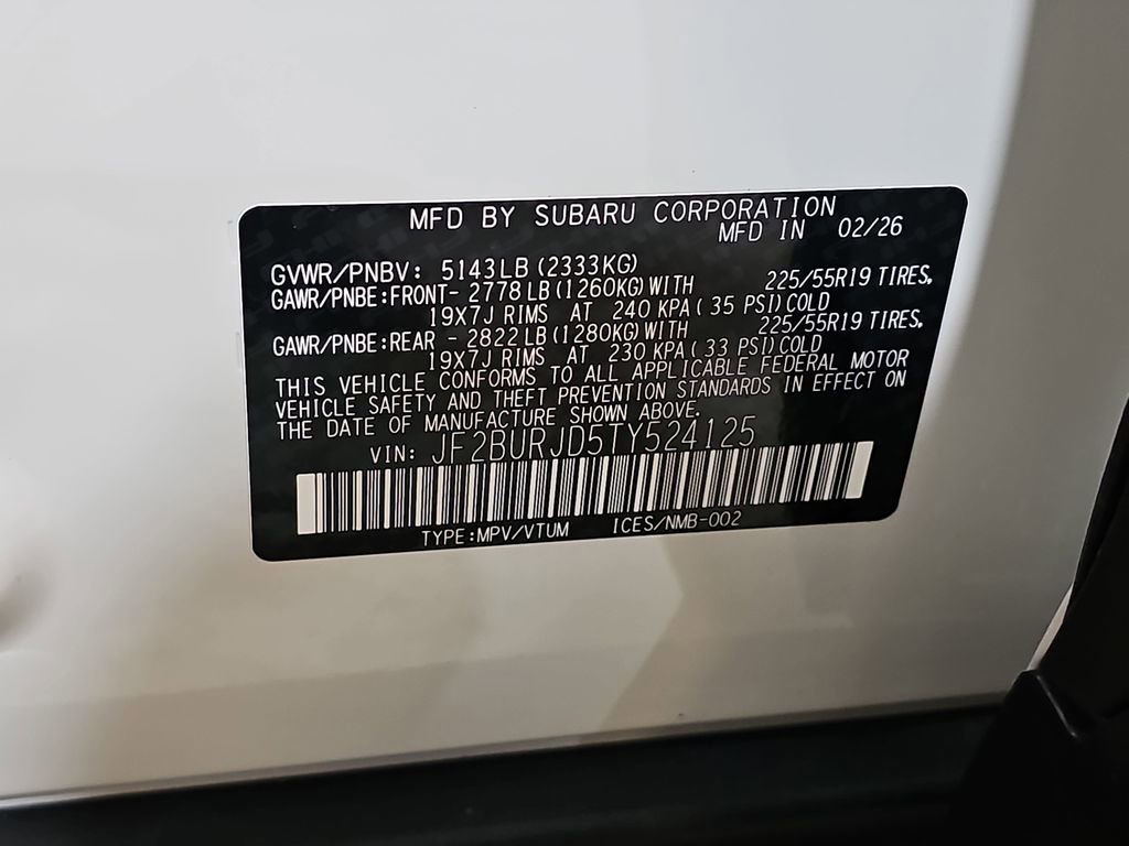 New 2026 Subaru Outback Touring XT AWD/4WD image 36