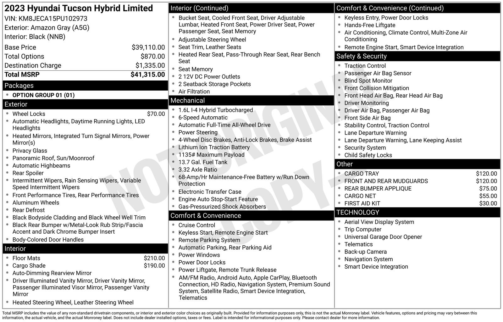 Used 2023 Hyundai Tucson Limited AWD/4WD image 6