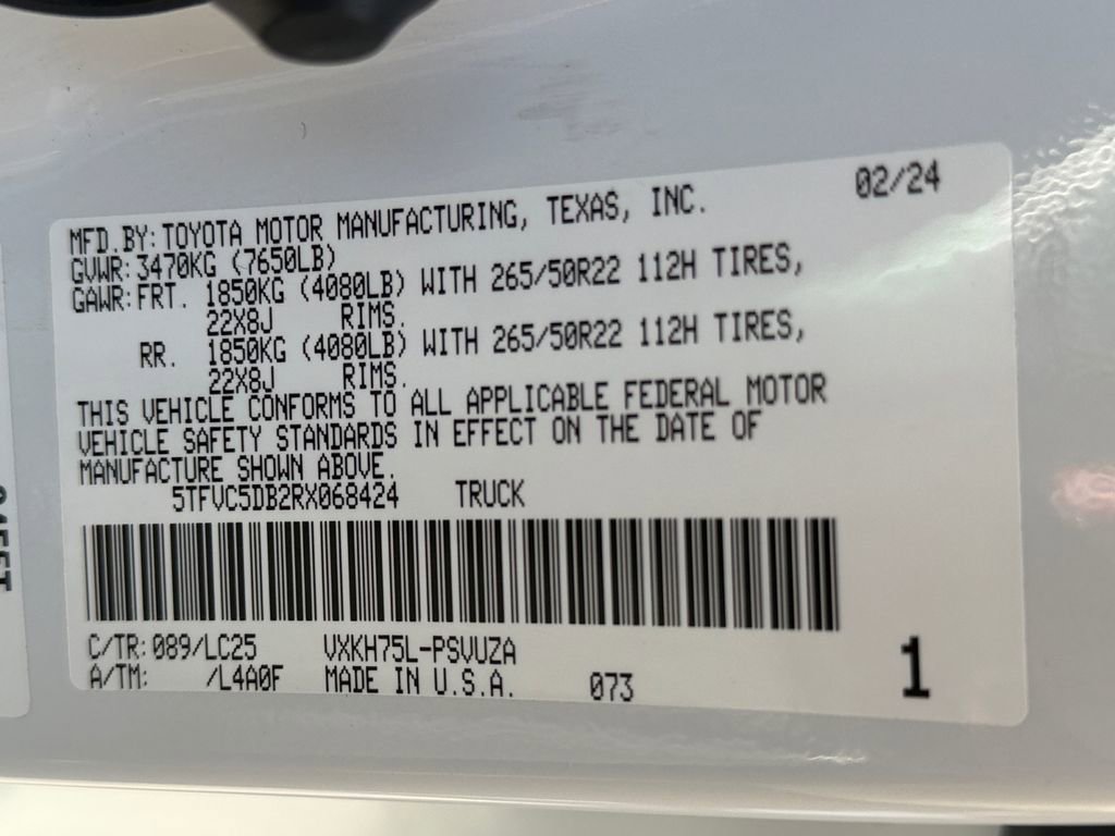 Used 2024 Toyota Tundra Capstone image 25