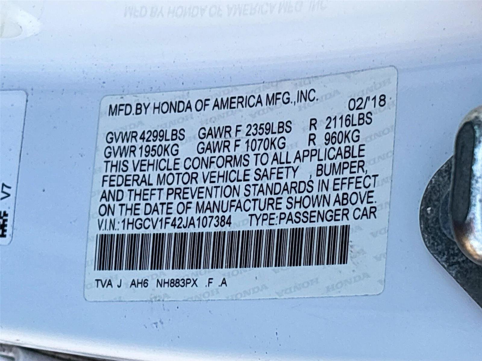 Used 2018 Honda Accord EX image 31