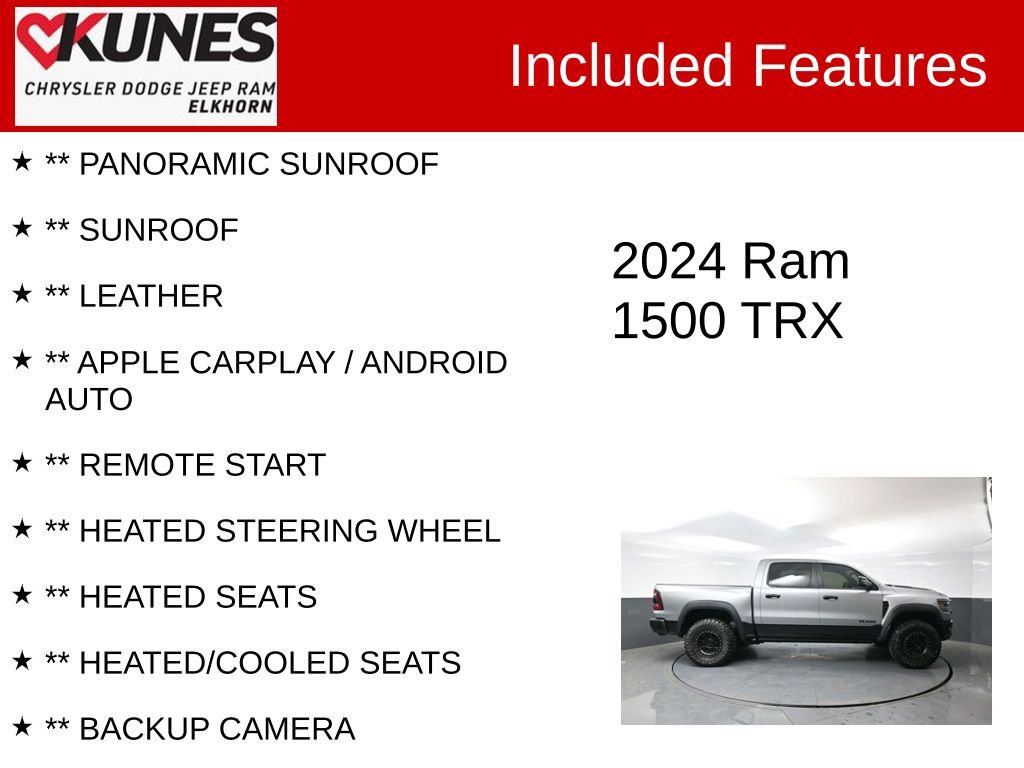 Used 2024 RAM 1500 TRX w/ TRX Level 2 Equipment Group AWD/4WD image 2