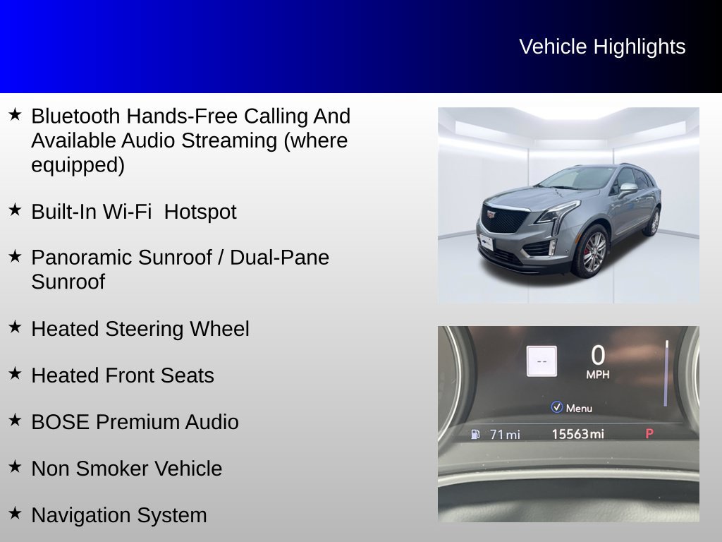 Used 2025 Cadillac XT5 Sportv w/ Technology Package AWD/4WD image 8