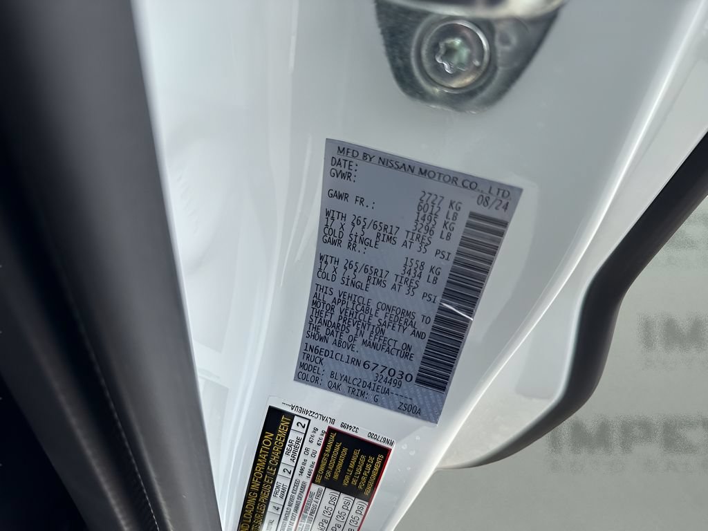 Used 2024 Nissan Frontier SV w/ SV Convenience Package RWD image 32