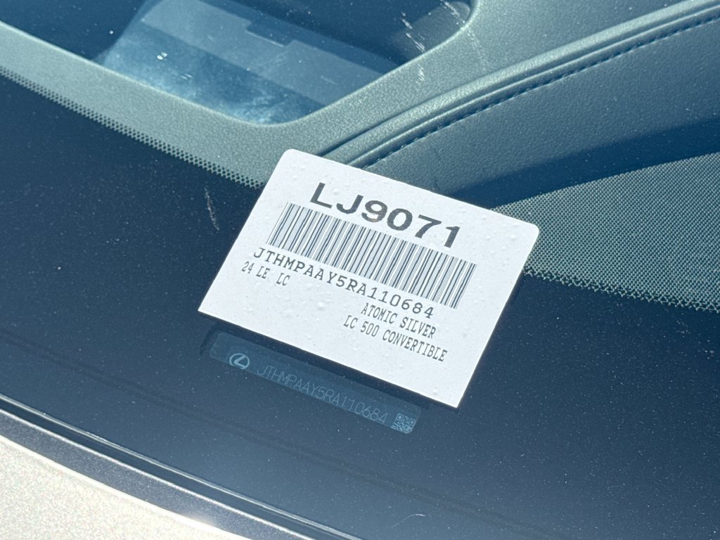 Used 2024 Lexus LC 500 Convertible w/ Touring Package RWD image 17