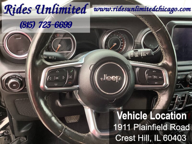 Used 2019 Jeep Wrangler Unlimited Sahara w/ Uconnect 4C Nav & Sound Group AWD/4WD image 9