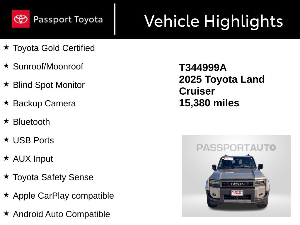 Certified 2025 Toyota Land Cruiser w/ Premium Package AWD/4WD image 13