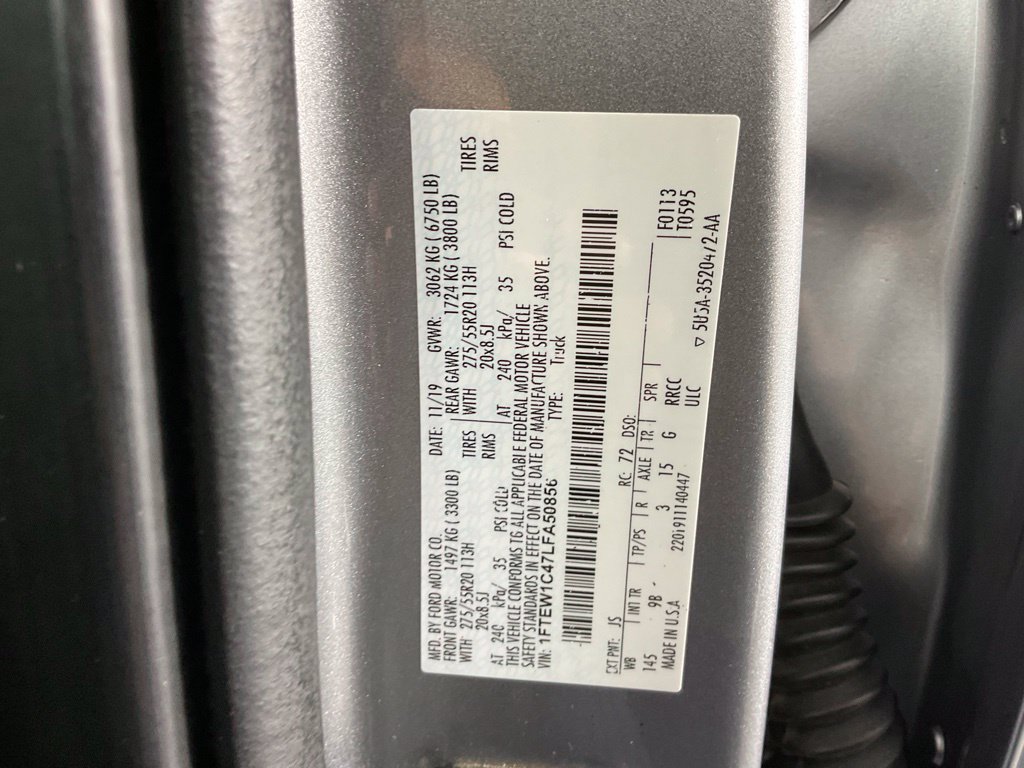 Certified 2020 Ford F150 Platinum RWD image 26