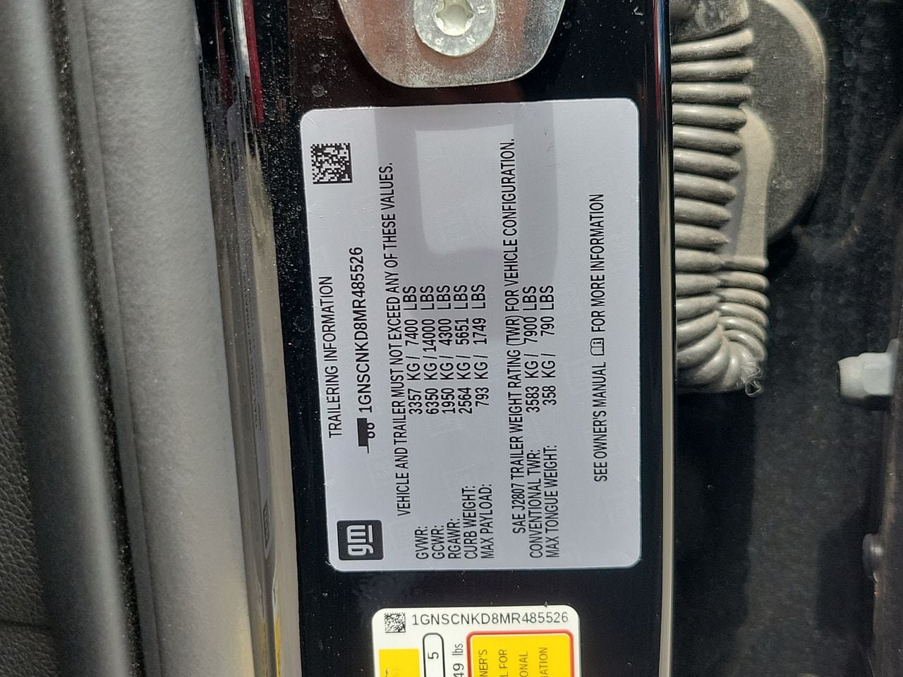 Used 2021 Chevrolet Tahoe LT w/ Rear Media and Nav Package RWD image 33