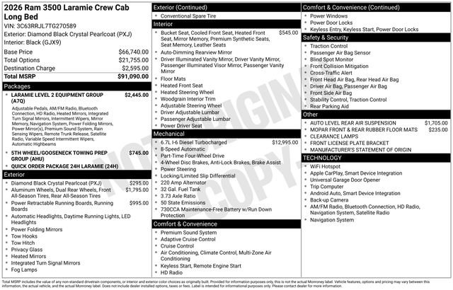 New 2026 RAM 3500 Laramie image 2