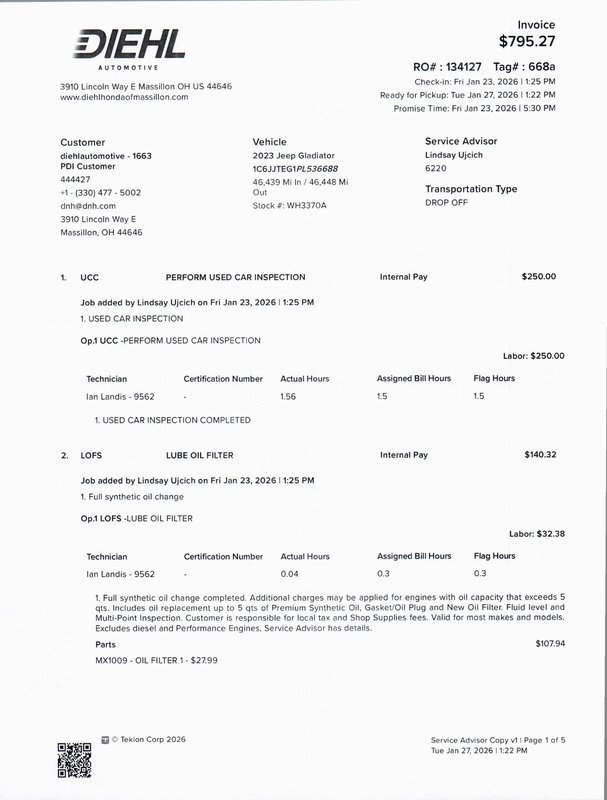 Used 2023 Jeep Gladiator Mojave w/ Cold Weather Group image 31