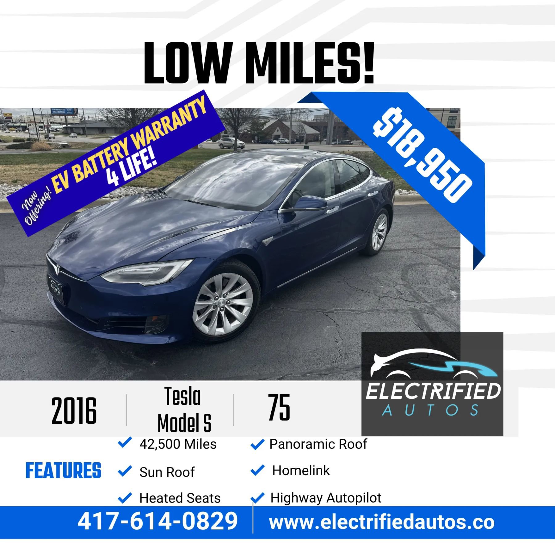 Used 2016 Tesla Model S 75