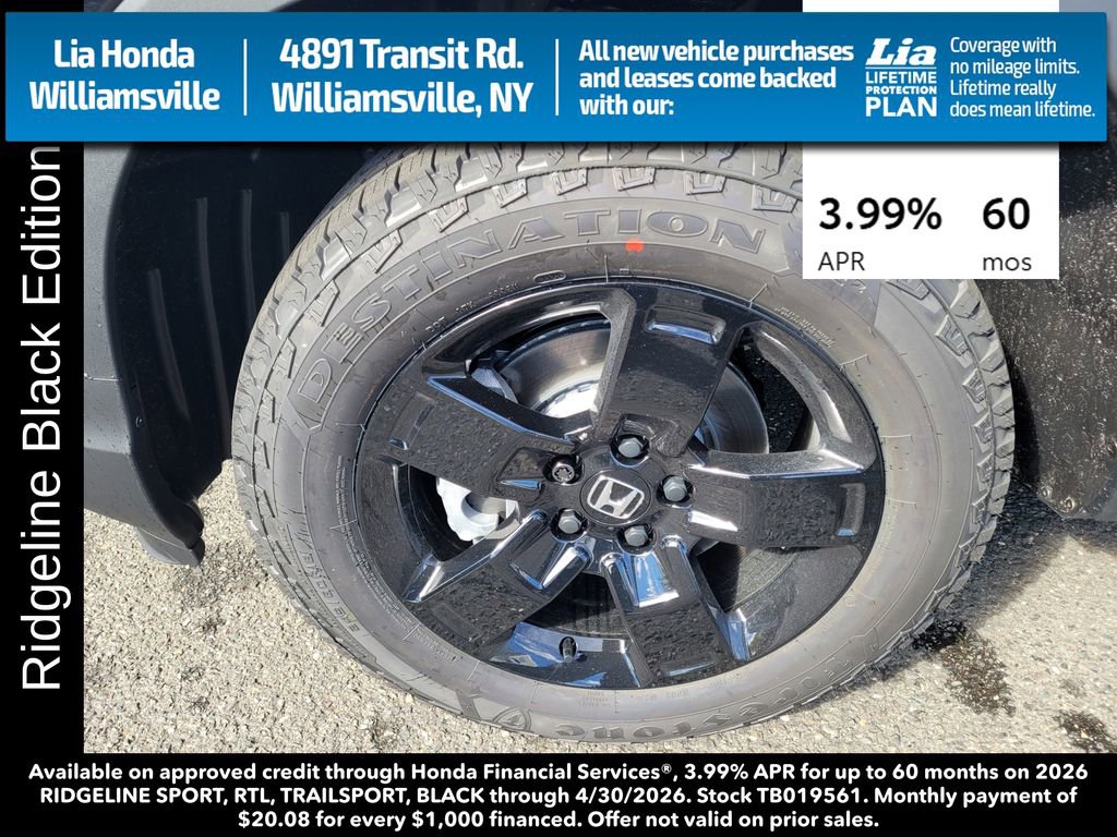 New 2026 Honda Ridgeline Black Edition image 12