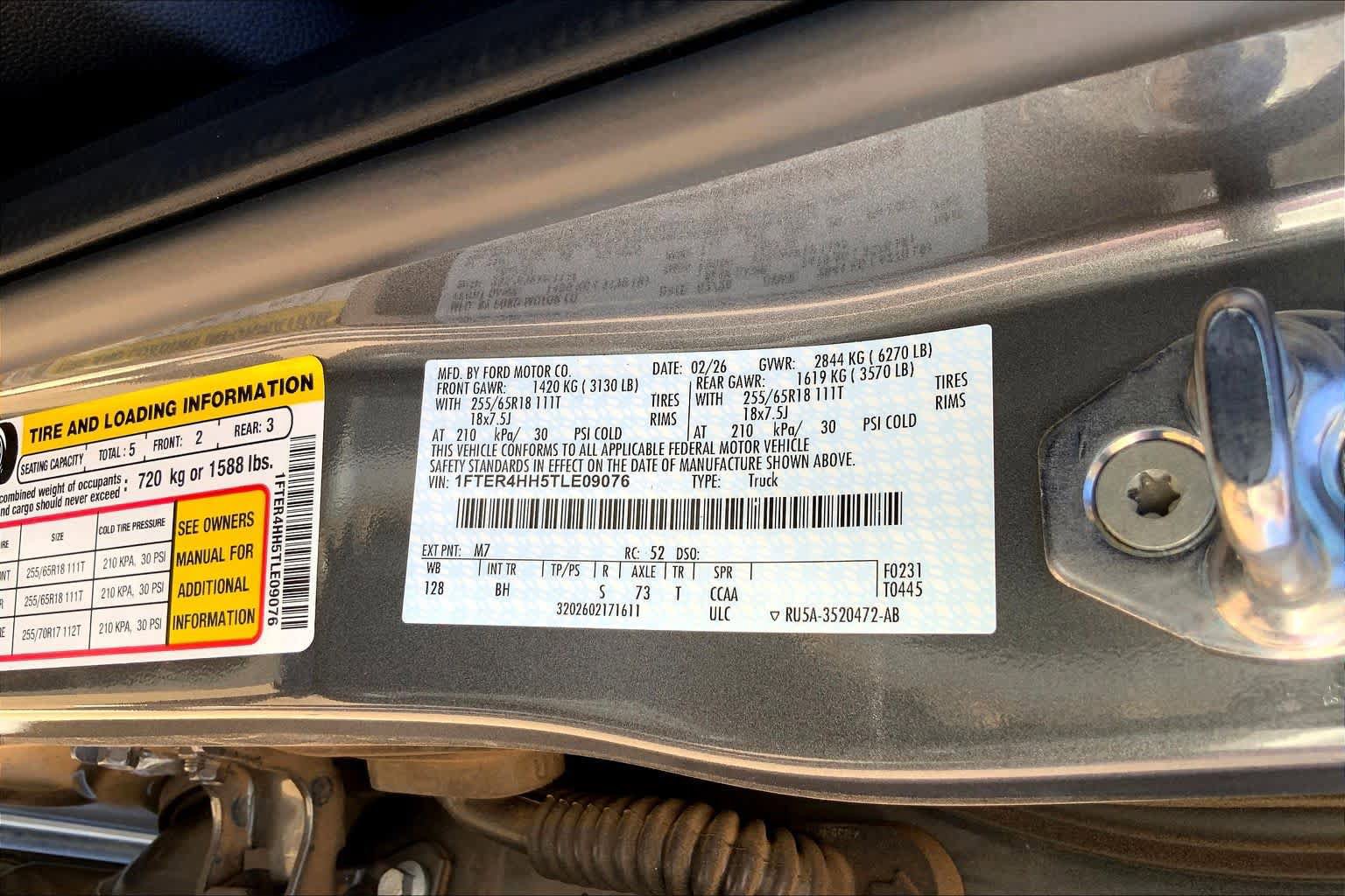 New 2026 Ford Ranger XLT w/ Equipment Group 301A High AWD/4WD image 21