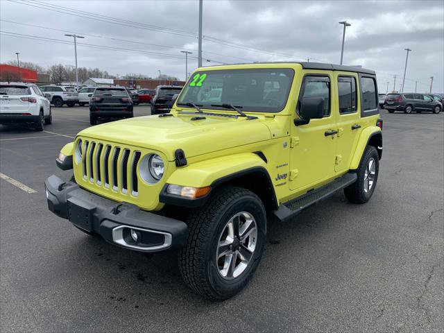 Certified 2022 Jeep Wrangler Unlimited Sahara w/ Cold Weather Group AWD/4WD image 1