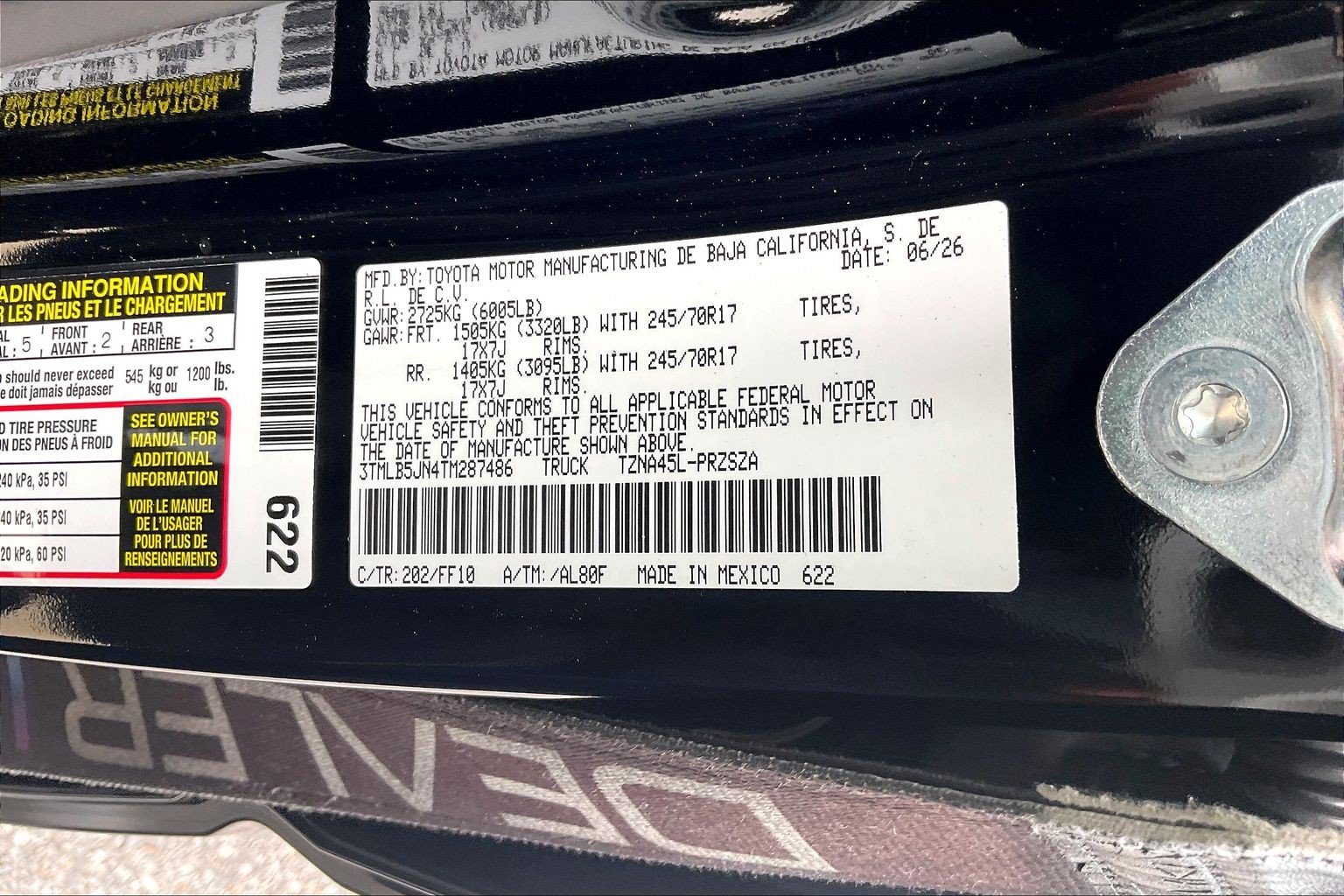 New 2026 Toyota Tacoma SR5 AWD/4WD image 17