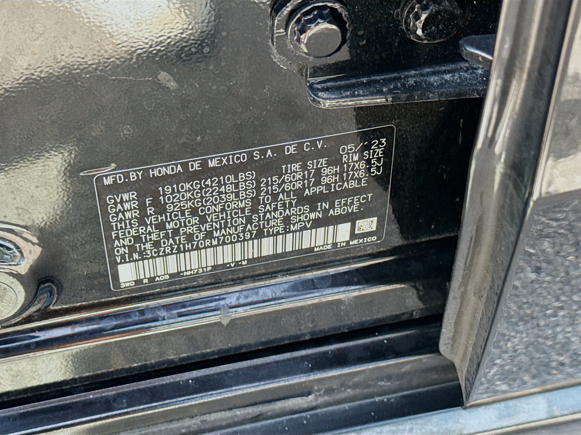 Certified 2024 Honda HR-V EX-L image 36