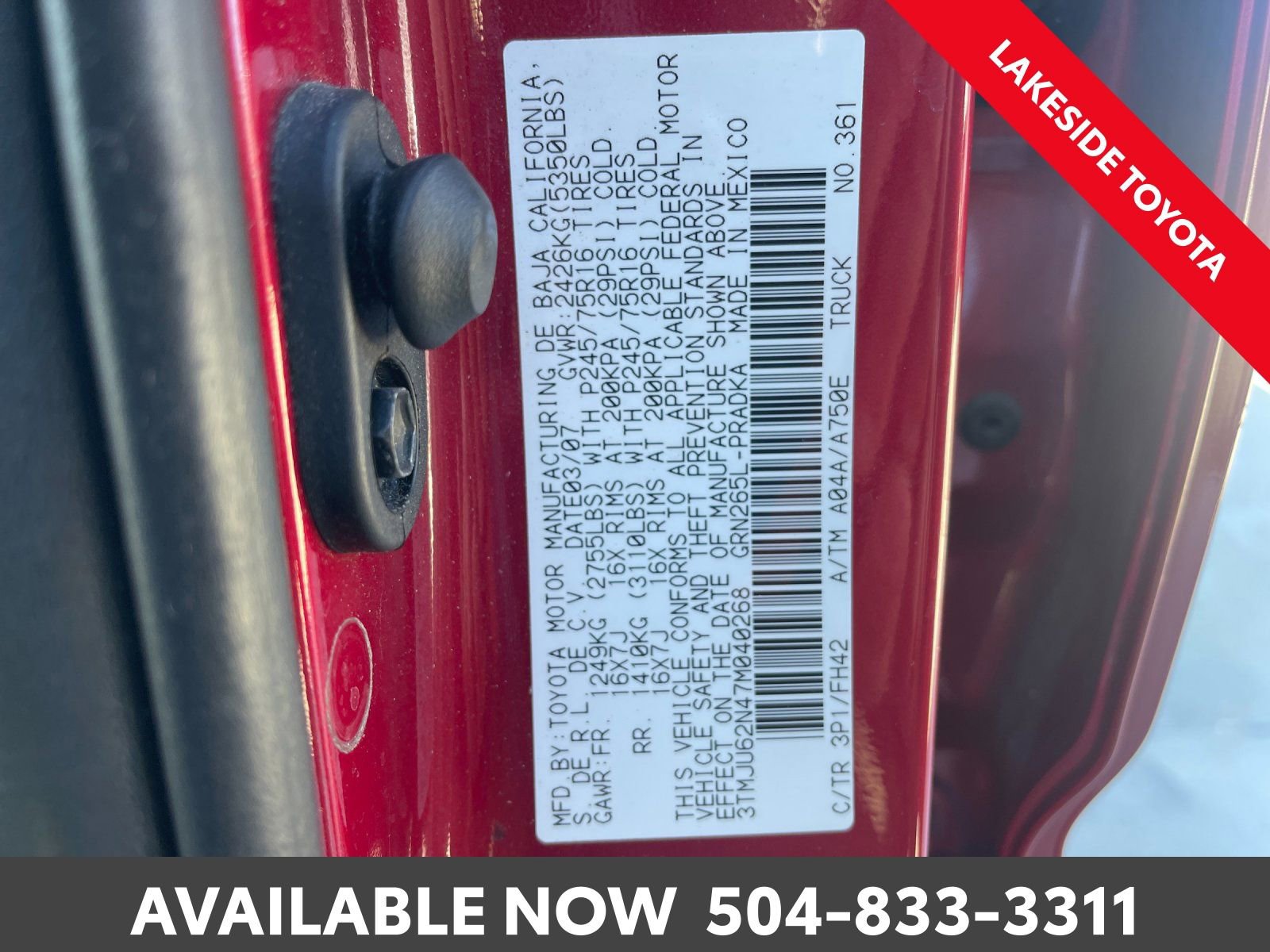 Used 2007 Toyota Tacoma PreRunner image 35