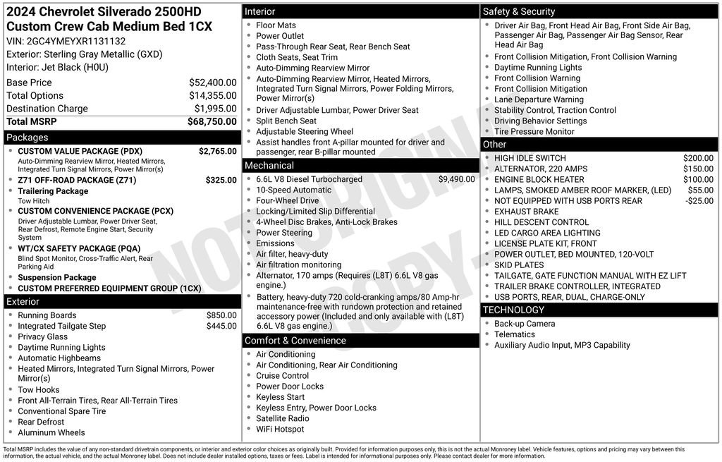 Used 2024 Chevrolet Silverado 2500 Custom w/ Custom Value Package image 6