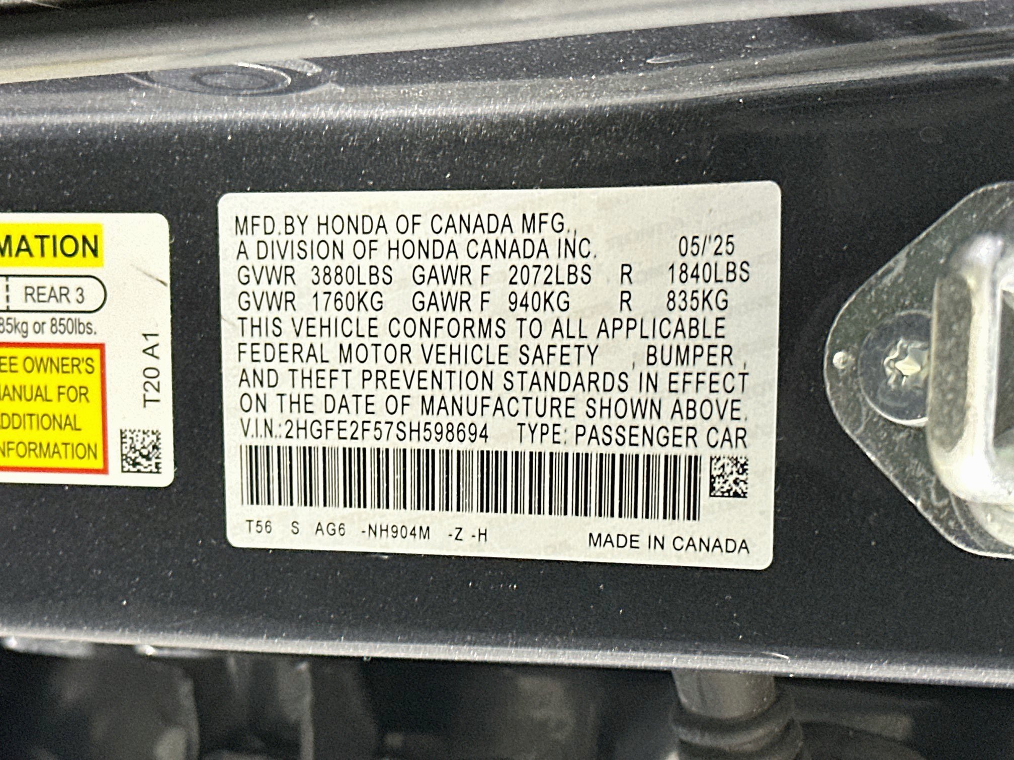 Used 2025 Honda Civic Sport image 12