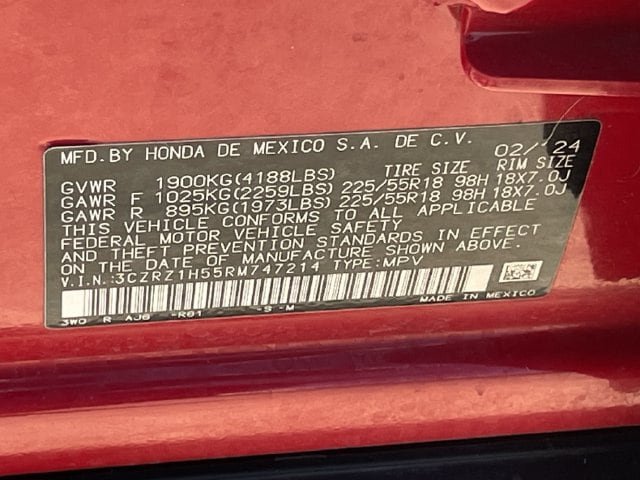Certified 2024 Honda HR-V Sport image 29