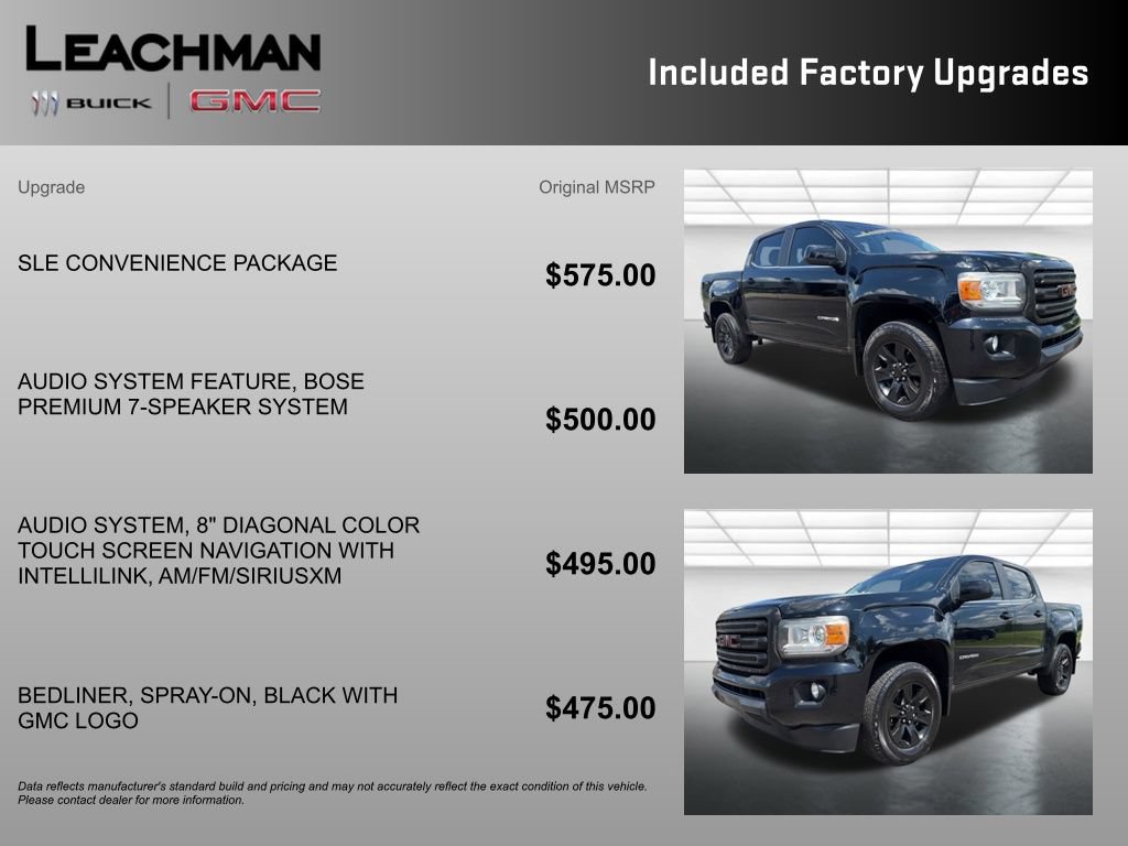 Used 2016 GMC Canyon SLE w/ SLE Convenience Package AWD/4WD image 10