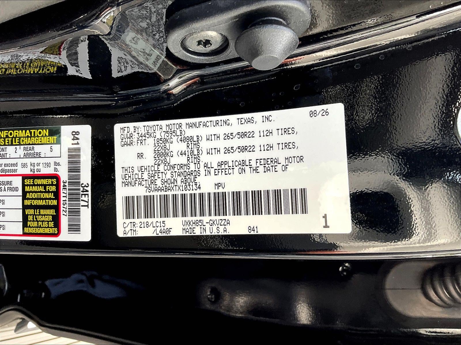 New 2026 Toyota Sequoia Capstone AWD/4WD image 22