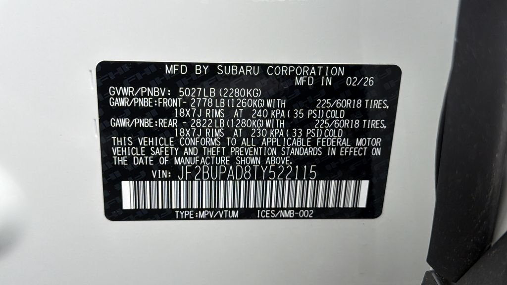 New 2026 Subaru Outback Premium AWD/4WD image 31