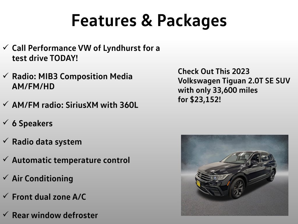 Used 2023 Volkswagen Tiguan SE AWD/4WD image 4