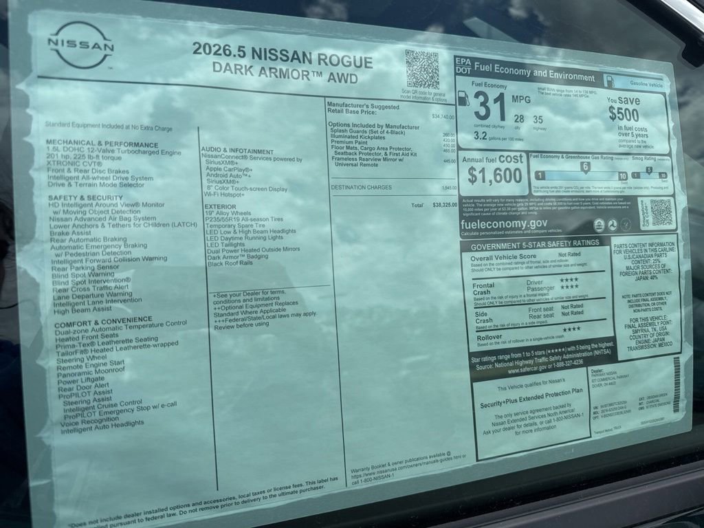 New 2026 Nissan Rogue SV AWD/4WD image 9