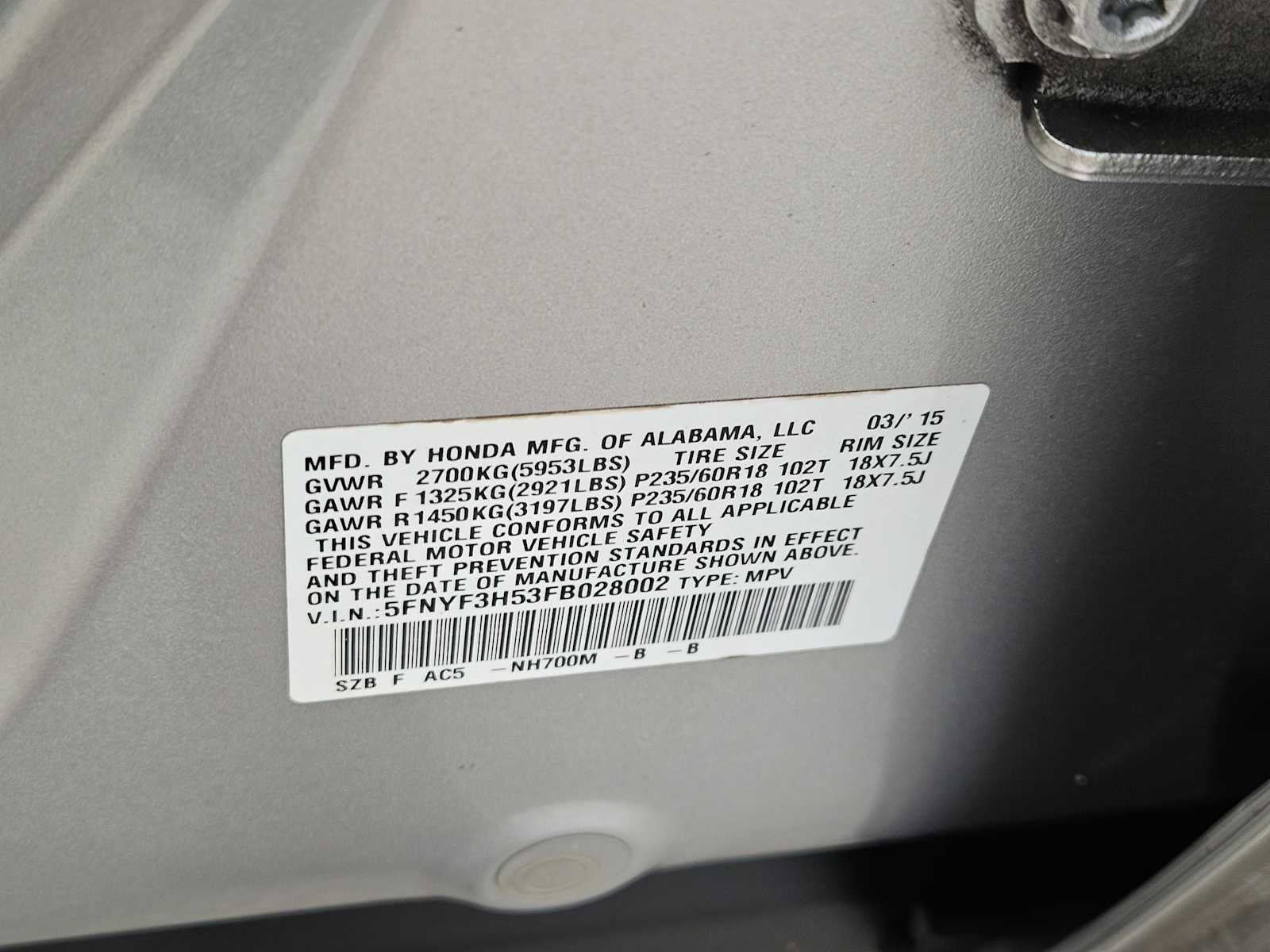 Used 2015 Honda Pilot EX-L image 31