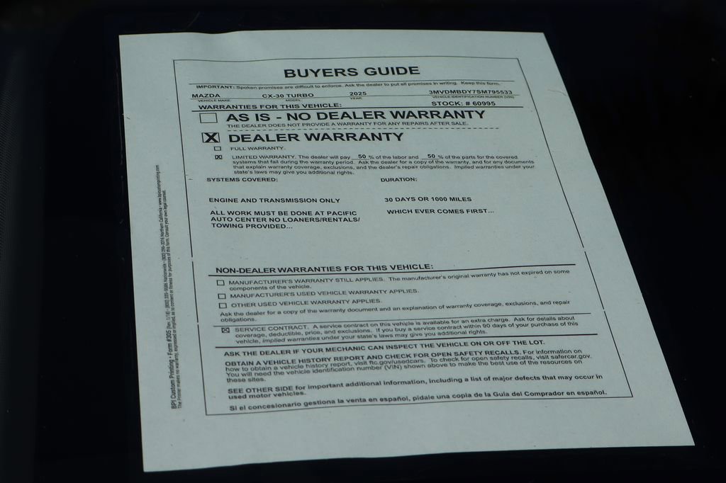 Used 2025 MAZDA CX-30 2.5 Turbo w/ Premium Package image 48