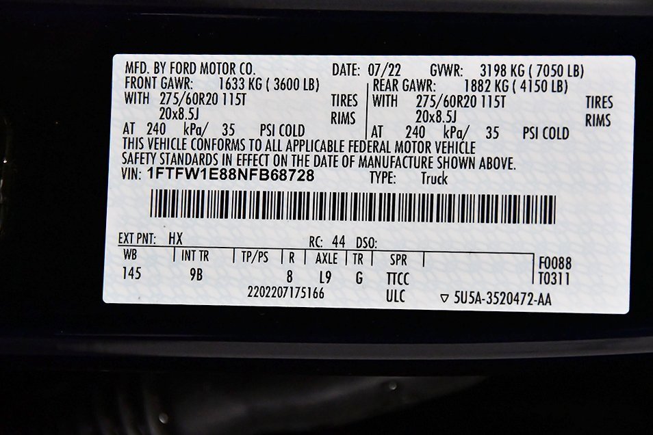 Used 2022 Ford F150 Platinum w/ Equipment Group 701A High image 18