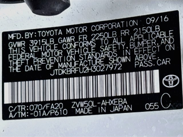 Used 2017 Toyota Prius Two FWD image 24