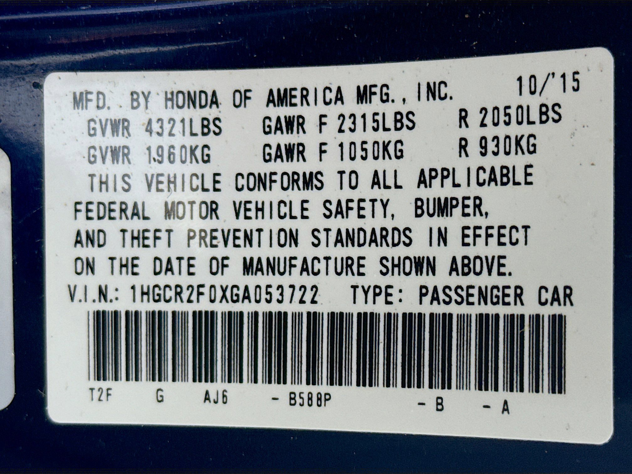 Used 2016 Honda Accord EX image 38