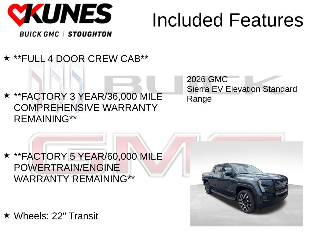 New 2026 GMC Sierra EV Elevation image 3