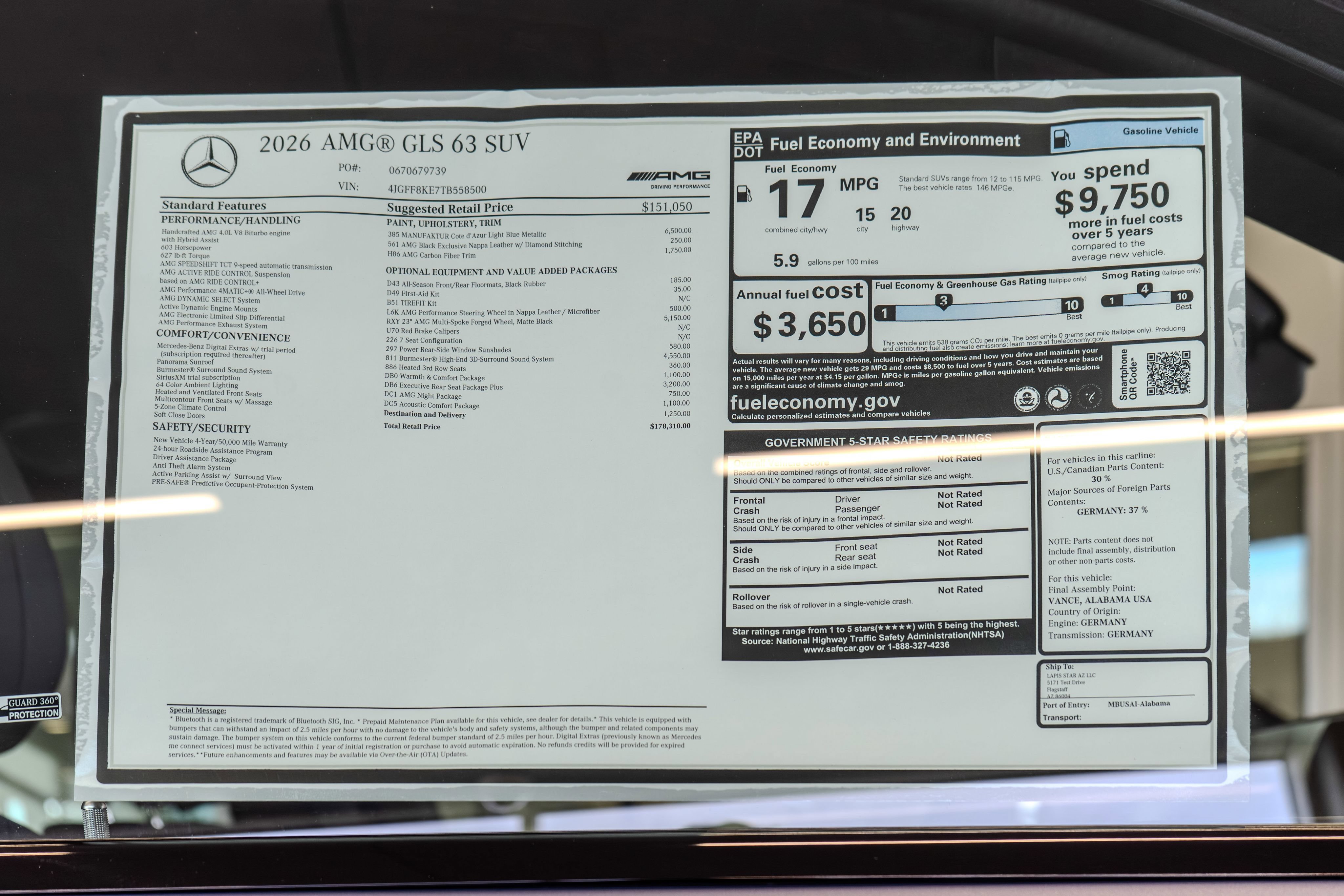 Used 2026 Mercedes-Benz GLS 63 AMG 4MATIC image 36
