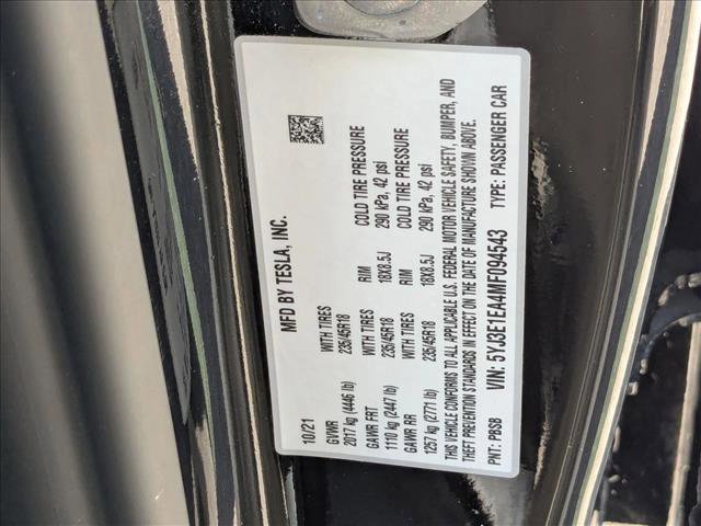 Used 2021 Tesla Model 3 Standard Range Plus RWD image 22