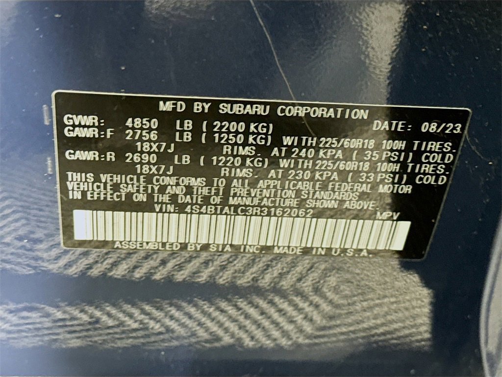 Certified 2024 Subaru Outback Onyx Edition image 38