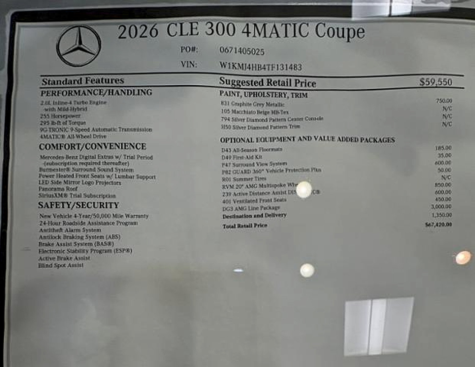 New 2026 Mercedes-Benz CLE 300 4MATIC Coupe image 2