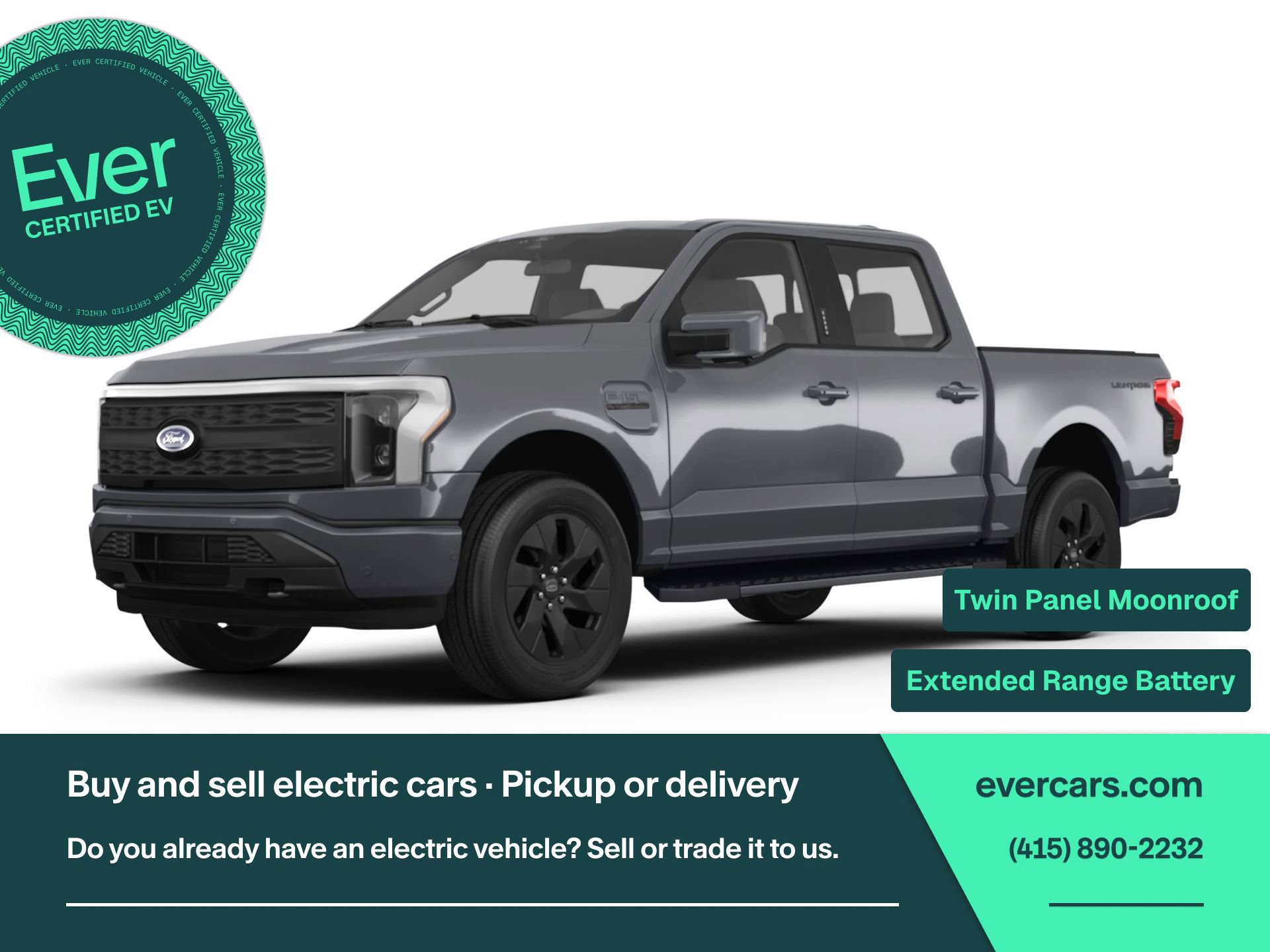 Used 2023 Ford F150 Lightning Lariat w/ Equipment Group 511A High image 1